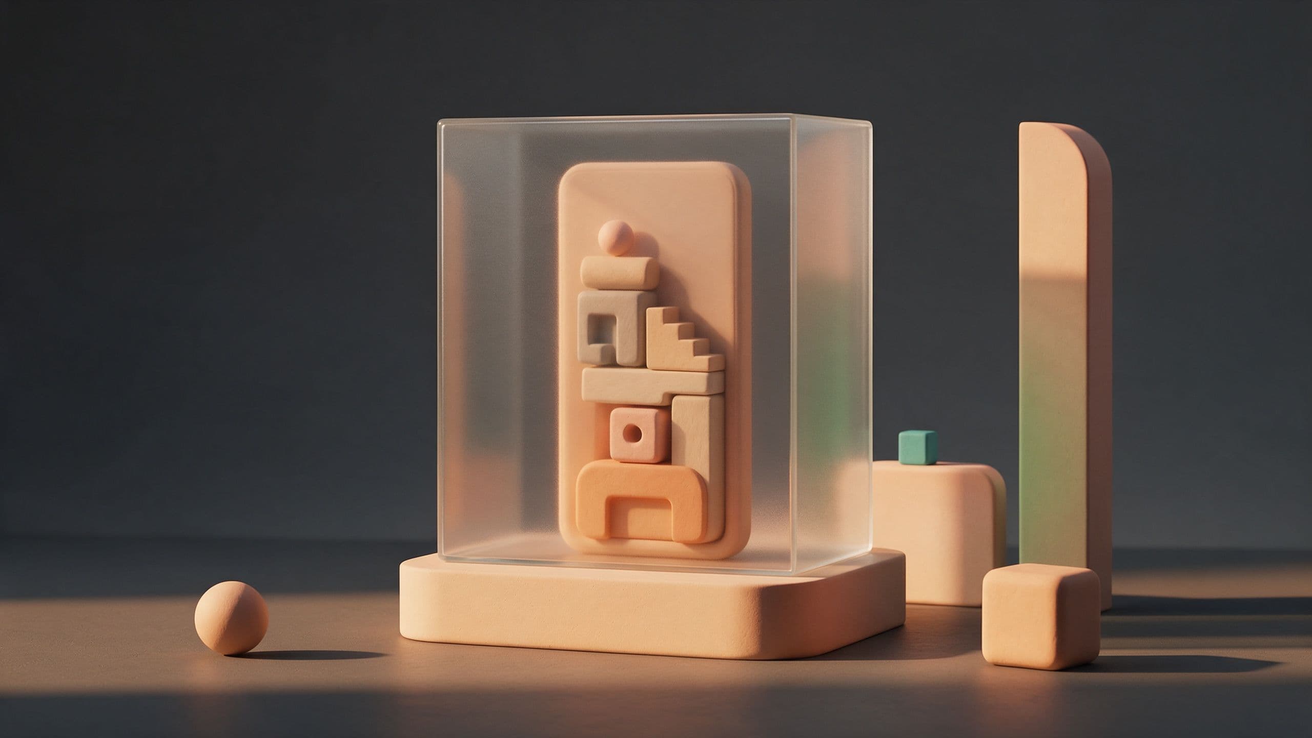 Smartphone inside a clear glass cube with its inner parts visible: transparent, explainable AI